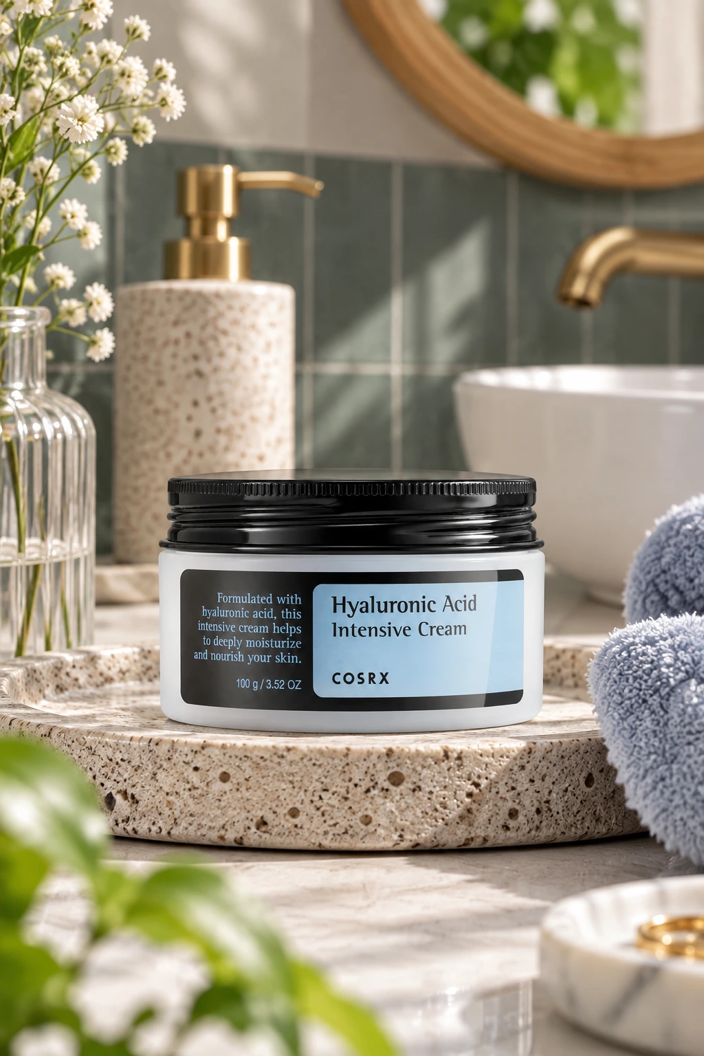 COSRX Hyaluronic Acid Intensive Cream – cremă facială hidratantă cu acid hialuronic, 100 g