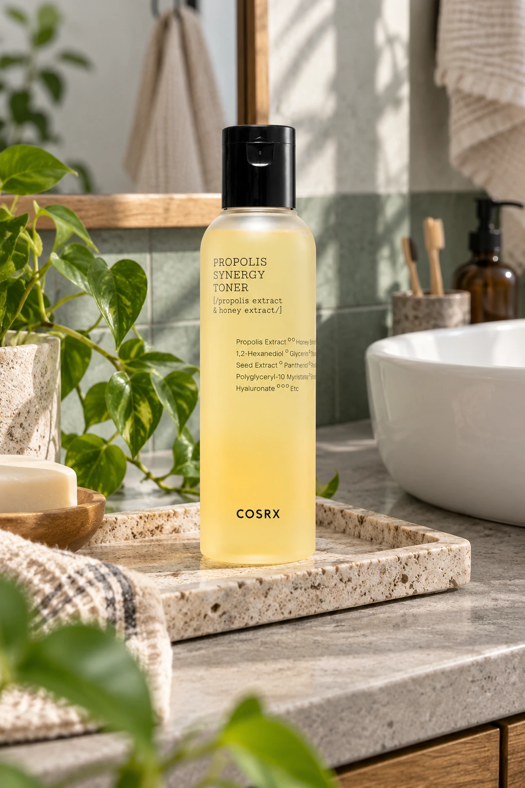COSRX Full Fit Propolis Synergy Toner – toner facial cu 72,6% extract de propolis și 10,7% extract de miere