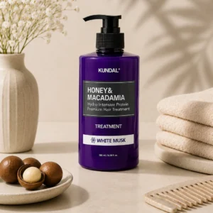 KUNDAL Honey & Macadamia Hydro-Intensive Protein Premium Hair Treatment White Musk, 500 ml