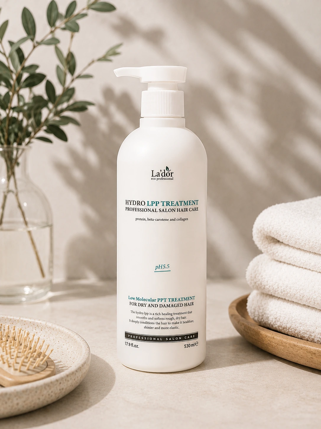 LA'DOR Hydro LPP Treatment, tratament hidratant și reparator pentru păr uscat și deteriorat, 530 ml