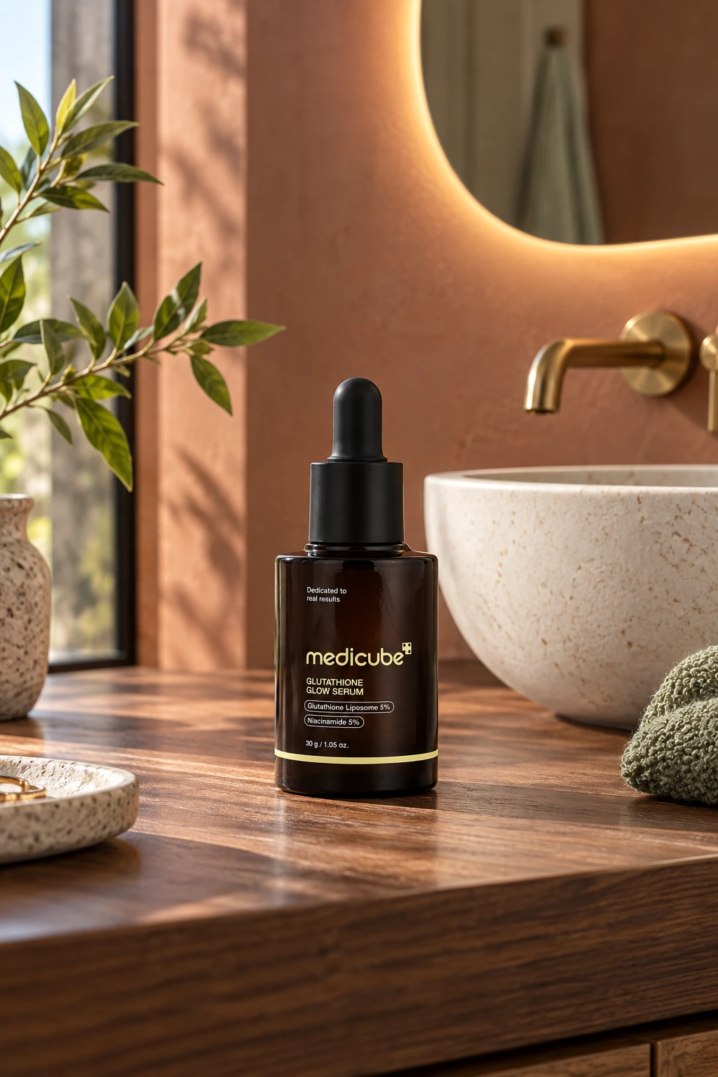 Medicube Glutathione Glow Serum – ser facial cu Glutathione Liposome 5% și Niacinamide 5%, 30 g