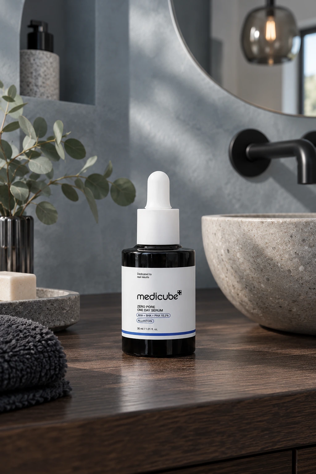 medicube Zero Pore One-day Serum – ser facial cu AHA, BHA și PHA 15,2%, 30 ml