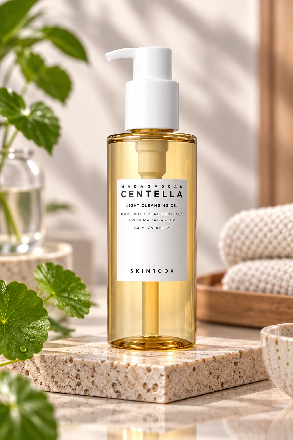 SKIN1004 Madagascar Centella Light Cleansing Oil, ulei de curățare facială cu Centella Asiatica, 200 ml